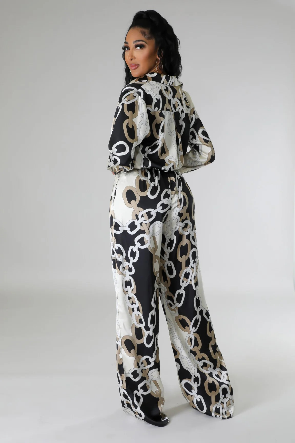 Broken chain pant set