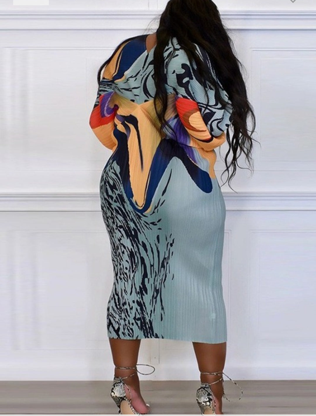 Grey Multi royalty dress