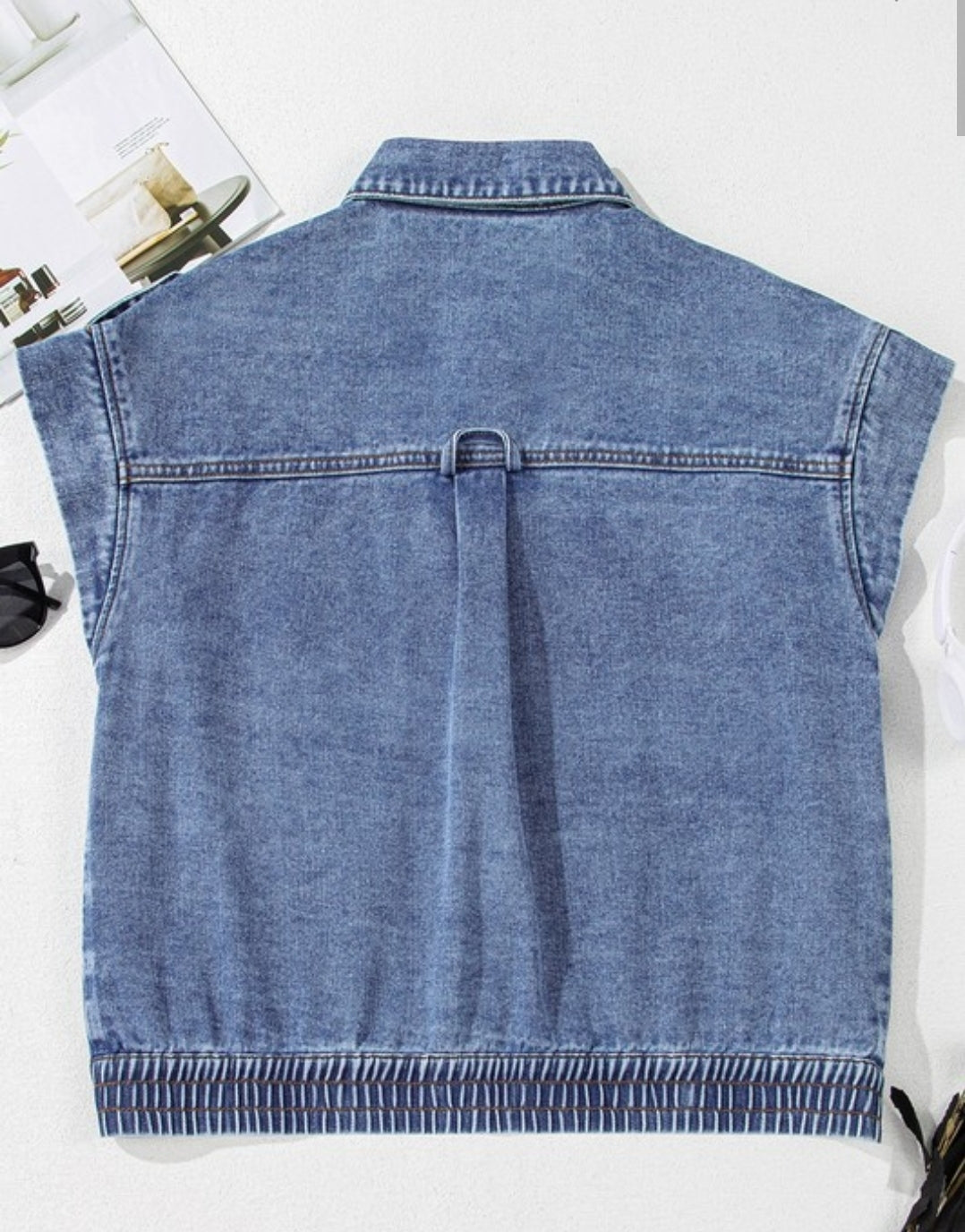 Game day Denim jean vest