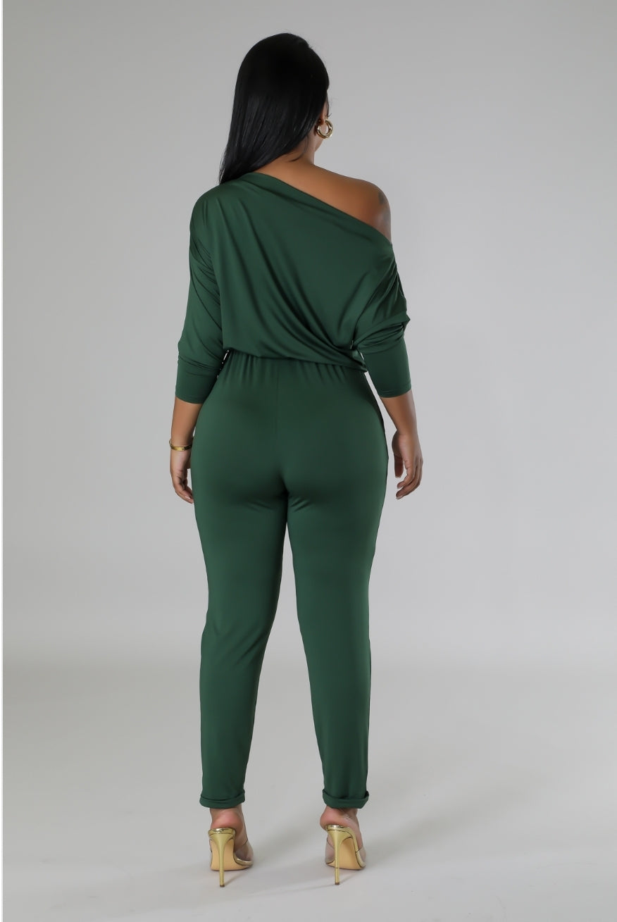 So Sophisticated Jumpsuit (huntergreen)