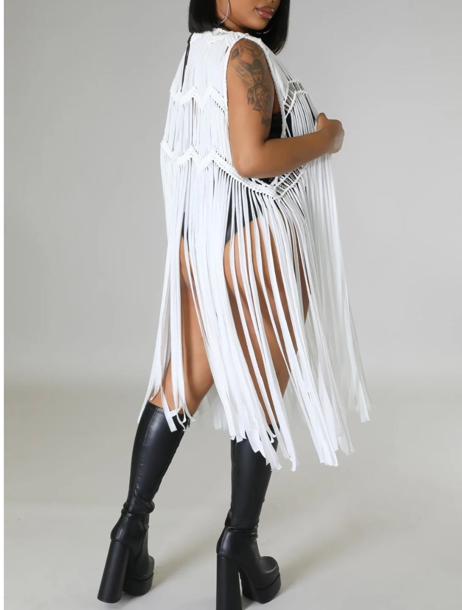 My Fringe boots cardigan