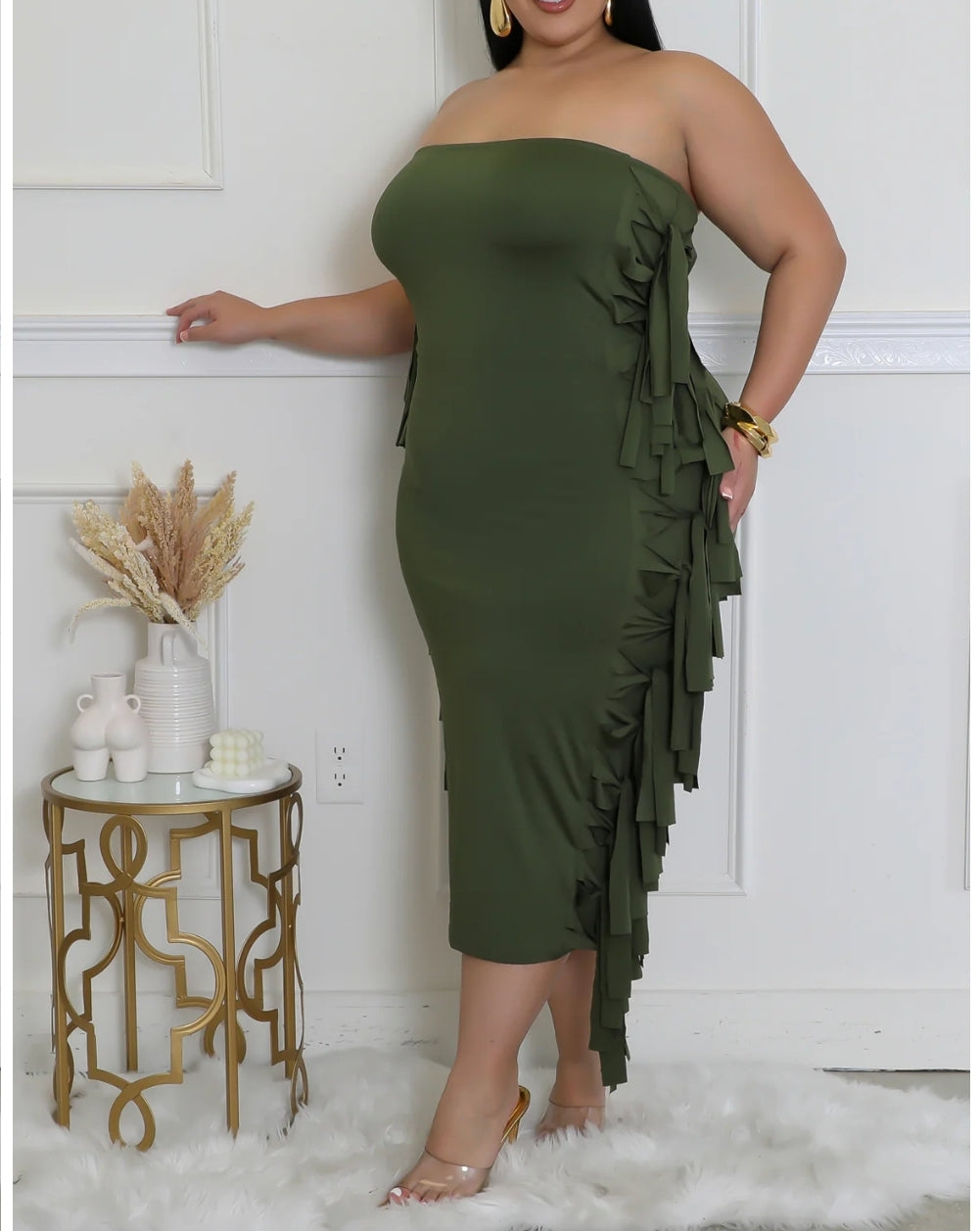 Perfect match dress ( olive)