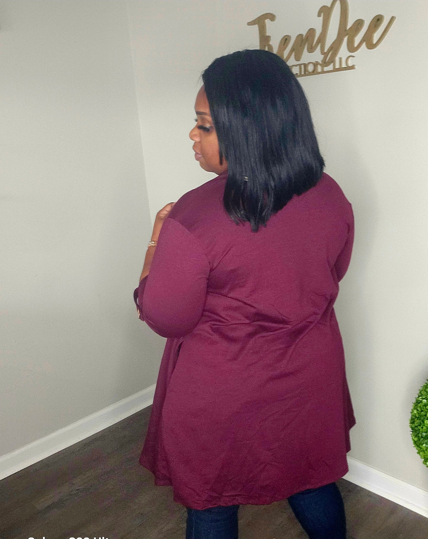 Get Cozy Cardigan (Burgandy)