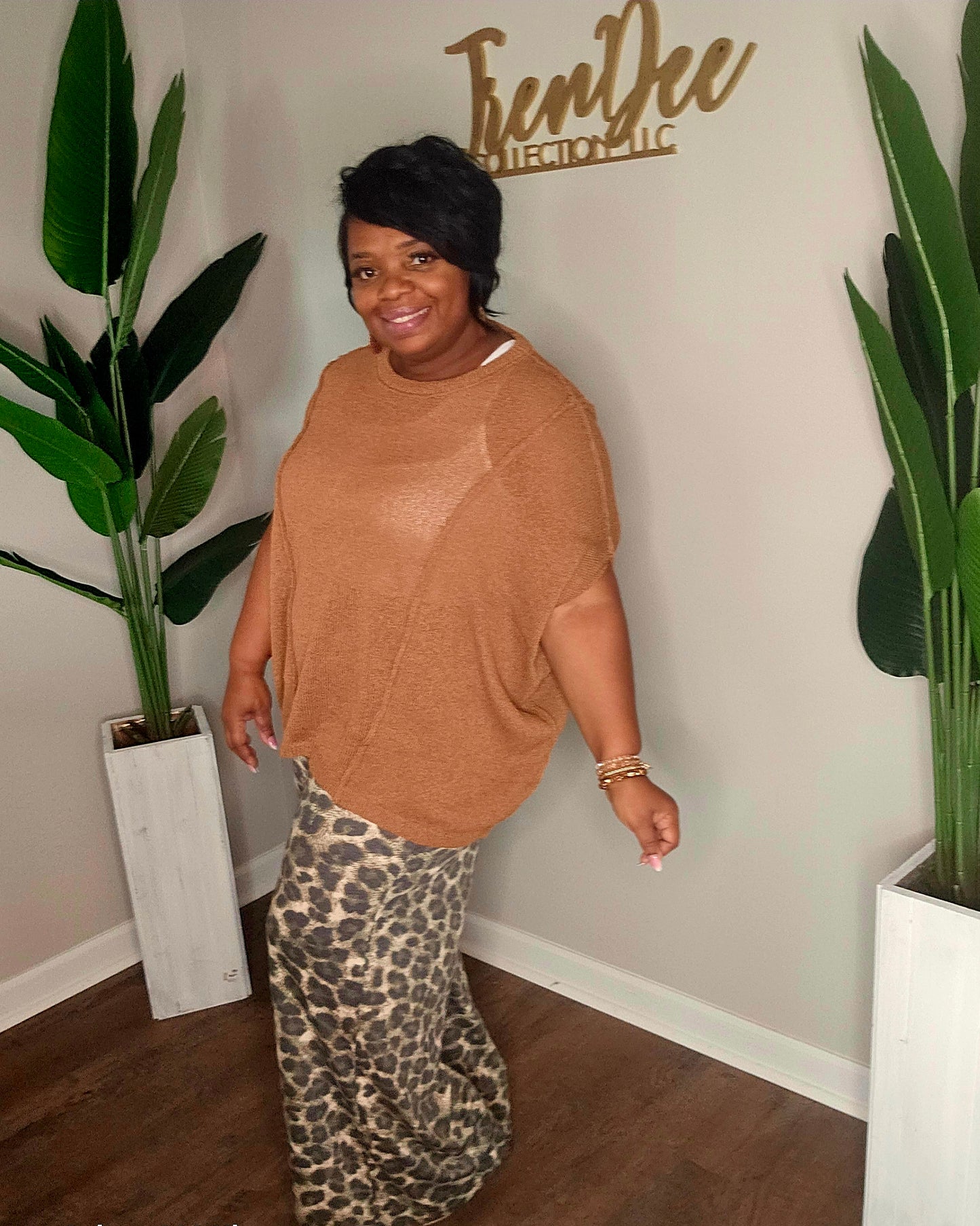 Soft cheetah girl pants