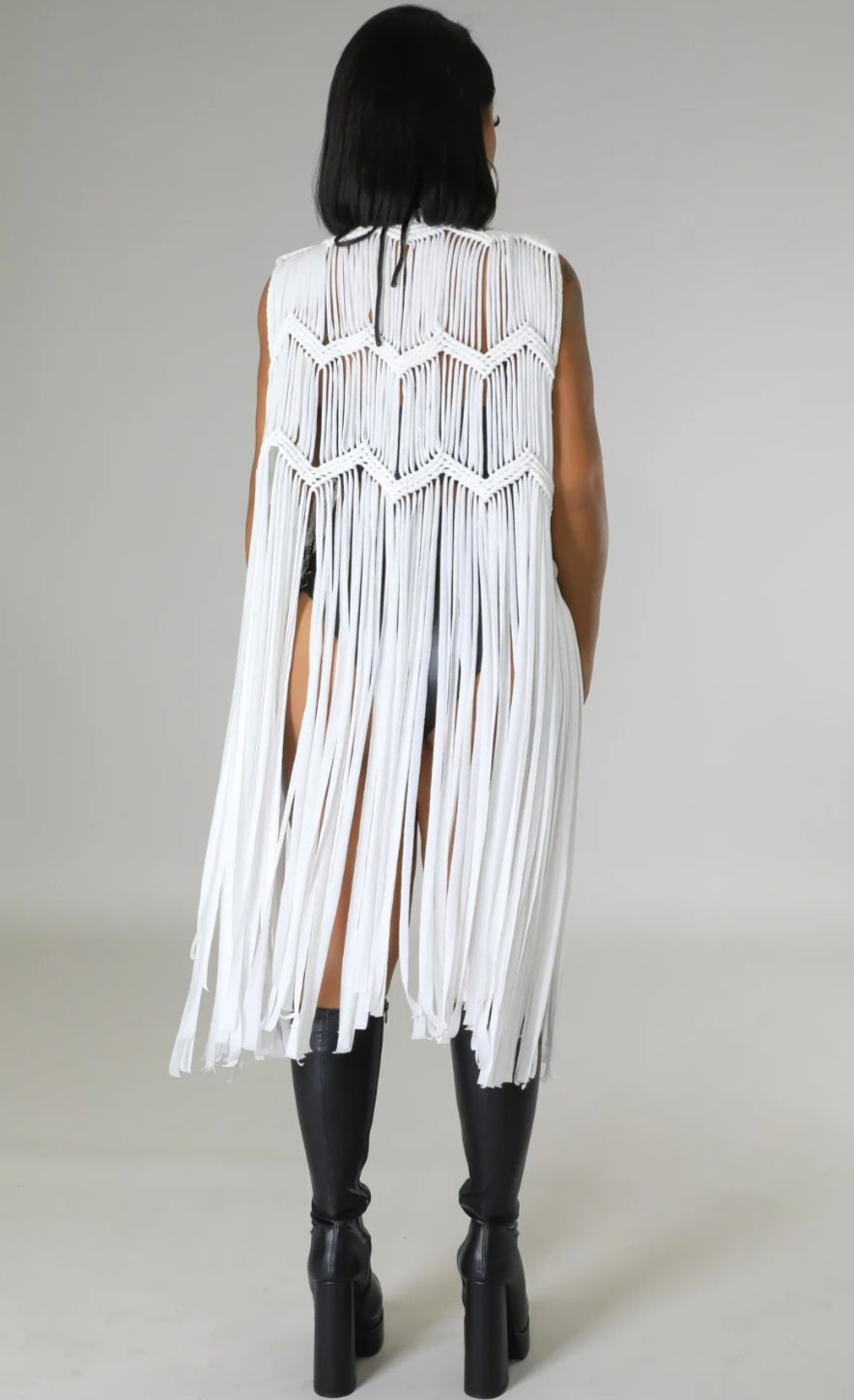 My Fringe boots cardigan