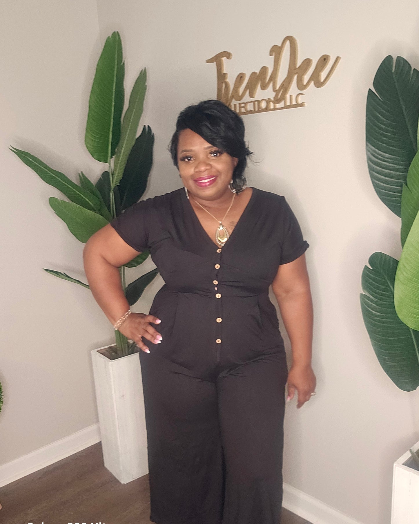 Simply Classy Jumpsuit ( black)