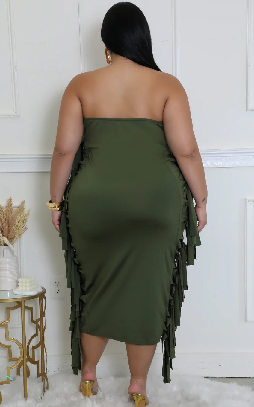 Perfect match dress ( olive)