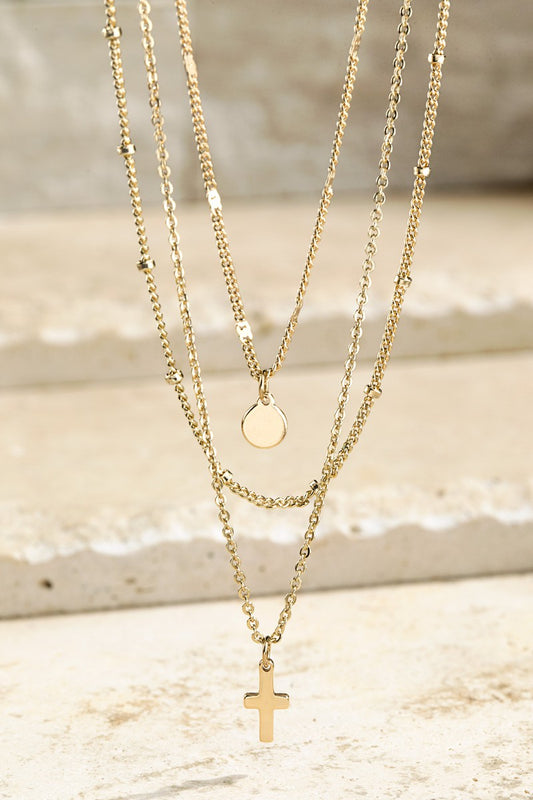 Gold double chain neclace