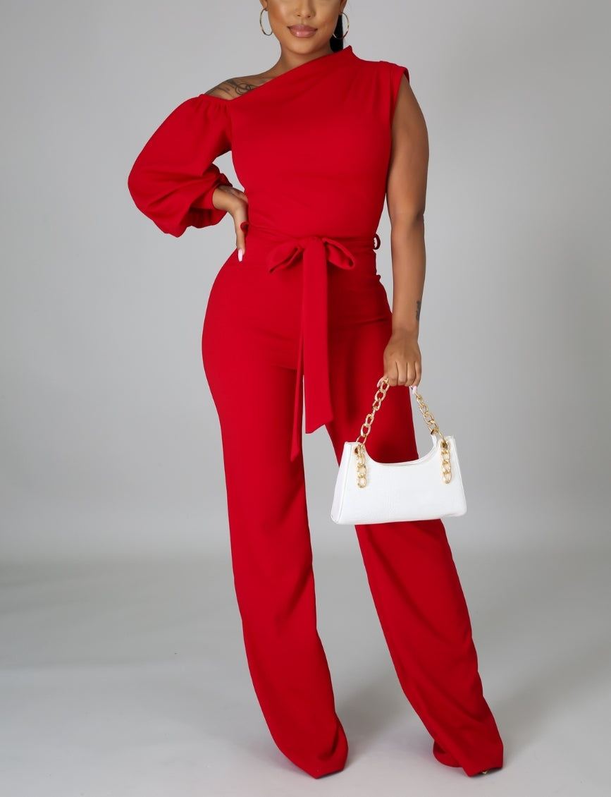 Night of Elegance Jumpsuit (Red)