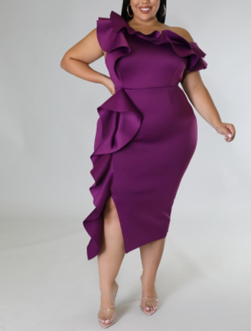 Plum-Elegance Dress