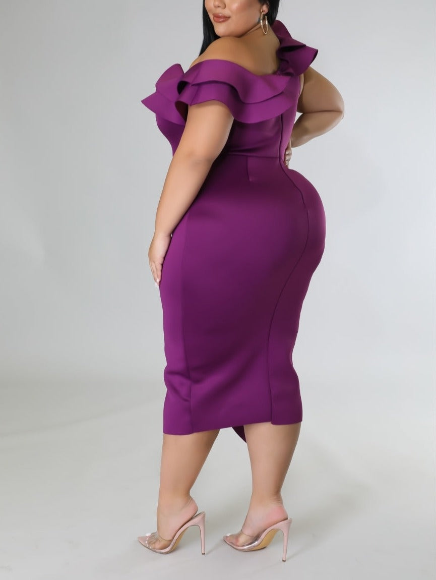 Plum-Elegance Dress