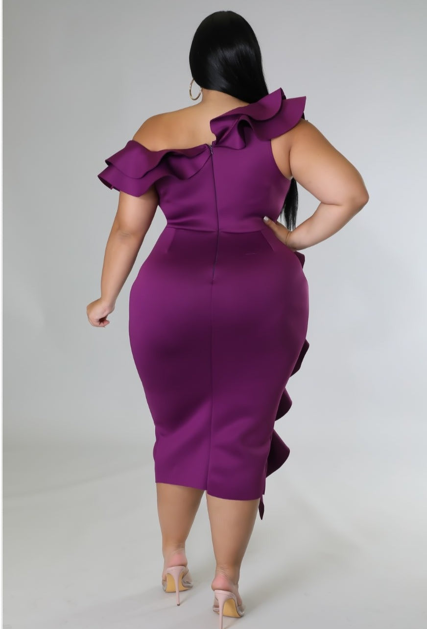Plum-Elegance Dress