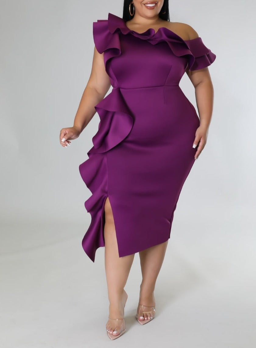 Plum-Elegance Dress