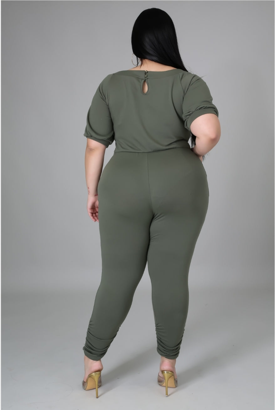 Girls Night Jumpsuit (olive)