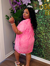 Load image into Gallery viewer, French Terry Soft Dress Hot Pink
