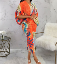 Load image into Gallery viewer, Multi Orange Royalty dress
