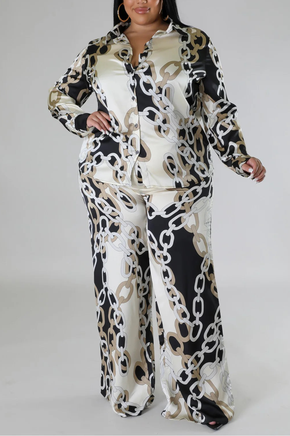 Broken chain pant set