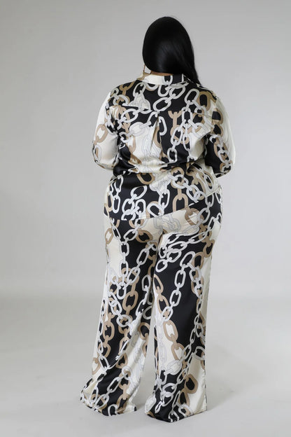 Broken chain pant set