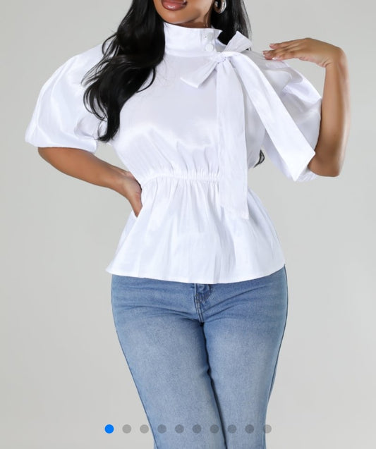Sophisticated Blouse ( White)