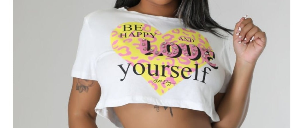 Self Care crop top