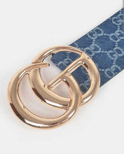 Load image into Gallery viewer, Denim GG belt
