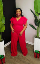 Load image into Gallery viewer, Classy Nights Jumpsuit ( Red)
