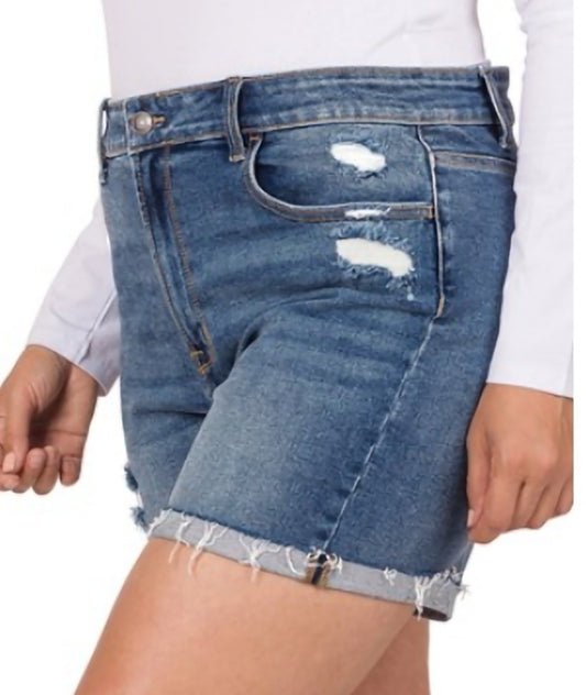 Perfect Denim Jean cuff shortd