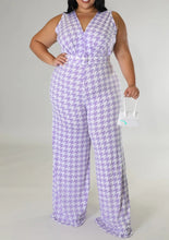 Load image into Gallery viewer, Bout Business Jumpsuit (lavender/white)
