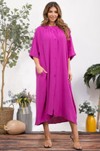 Load image into Gallery viewer, Flowy button down pocket dress
