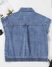 Load image into Gallery viewer, Game day Denim jean vest
