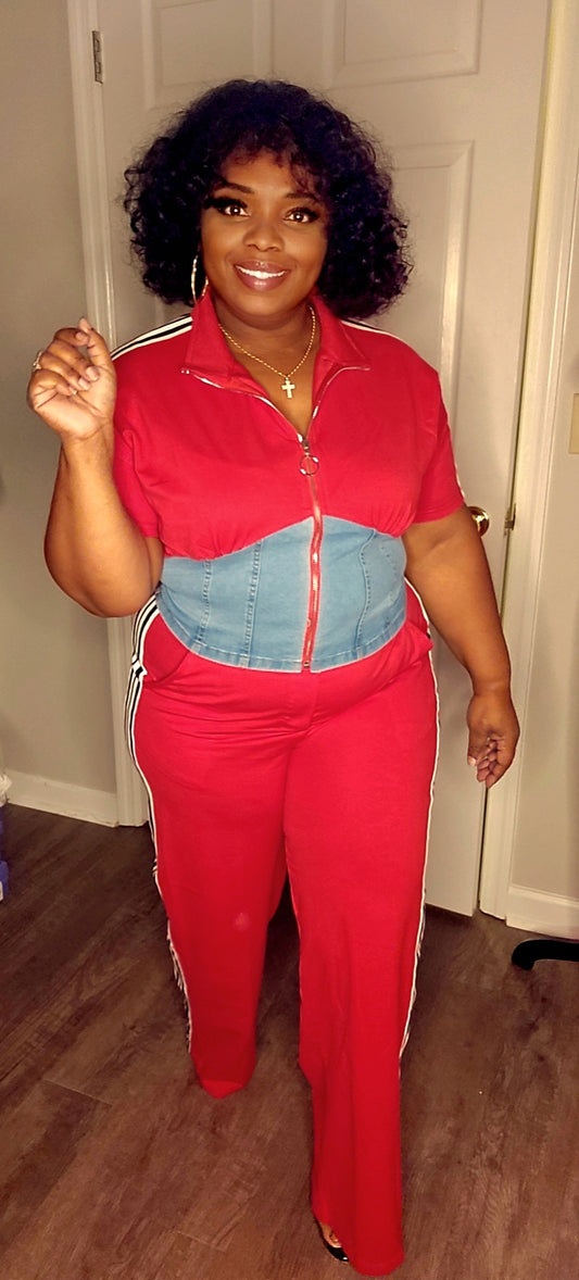 So Denim Pants set
