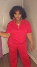 Load image into Gallery viewer, Queenin pants set (Red)
