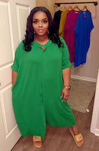 Load image into Gallery viewer, Flowy button down pocket dress
