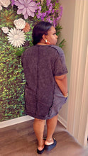 Load image into Gallery viewer, French Terry Denim Dress (Ash Black)
