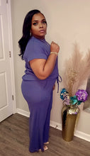 Load image into Gallery viewer, Ribbed Denim  Blue Set
