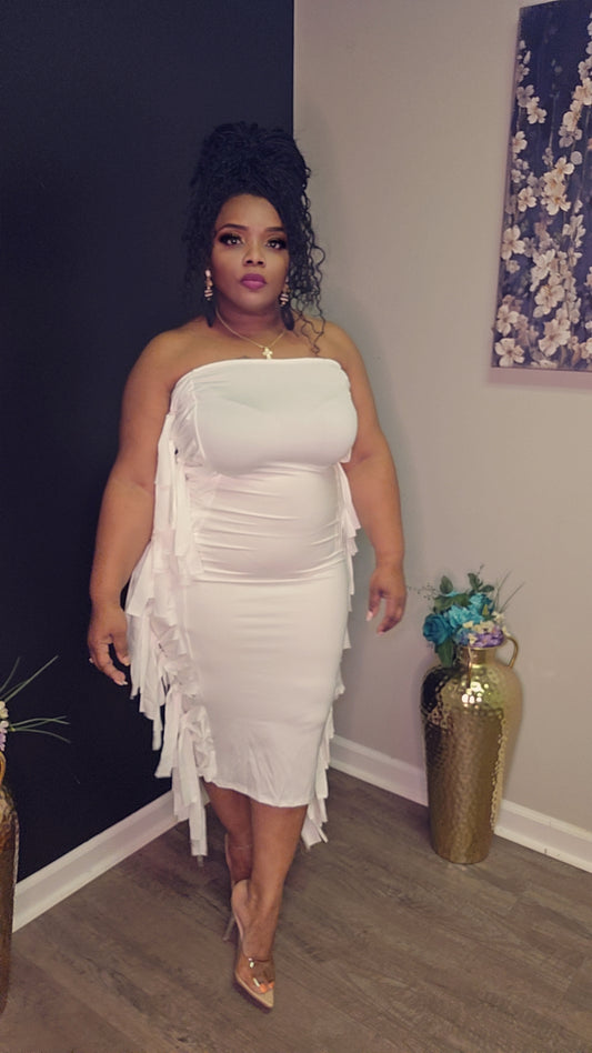 Perfect Match dress ( white)