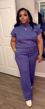 Load image into Gallery viewer, Ribbed Denim  Blue Set
