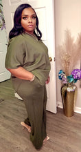 Load image into Gallery viewer, Fall Vibes Flare Set (Olive Green)
