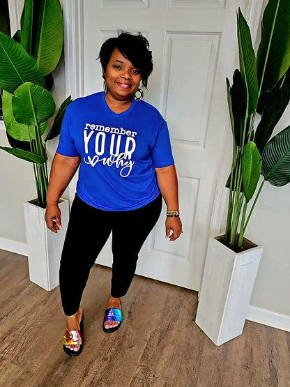 Know your why, Tee (royal blue)