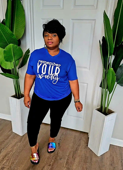 Know your why, Tee (royal blue)