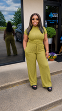 Load image into Gallery viewer, Pinstripe Pants Set Crinkle
