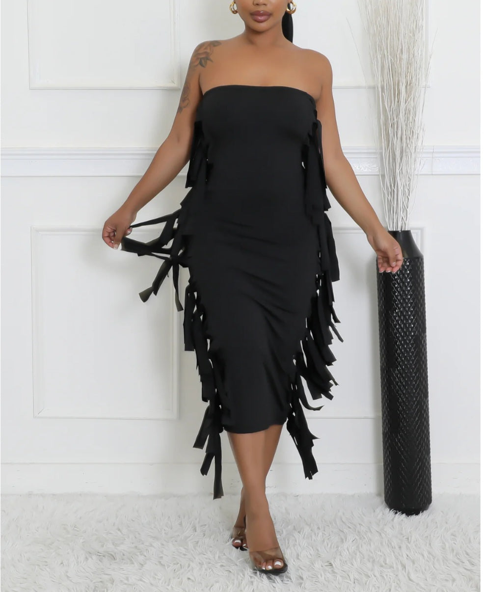 match me dress black New FIT - Maneater Wiggle Dress in Black main image 0