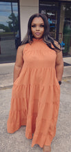 Load image into Gallery viewer, Sunset Bloom Dress (Butter Orange)
