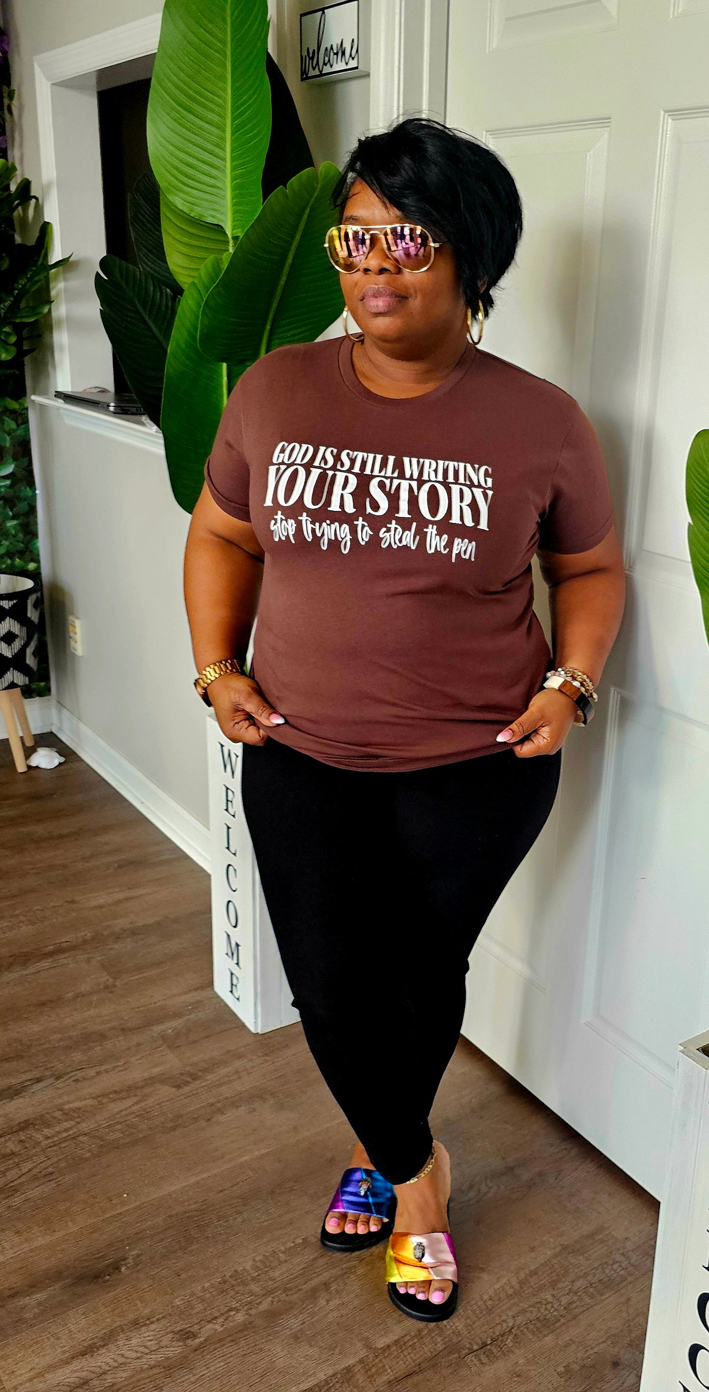 Your story tee( chocolate brown)