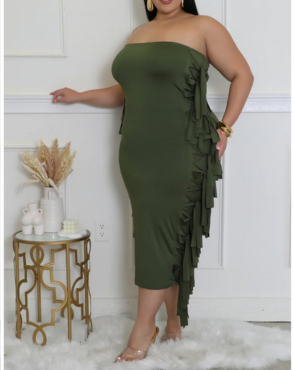 Perfect match dress ( olive)