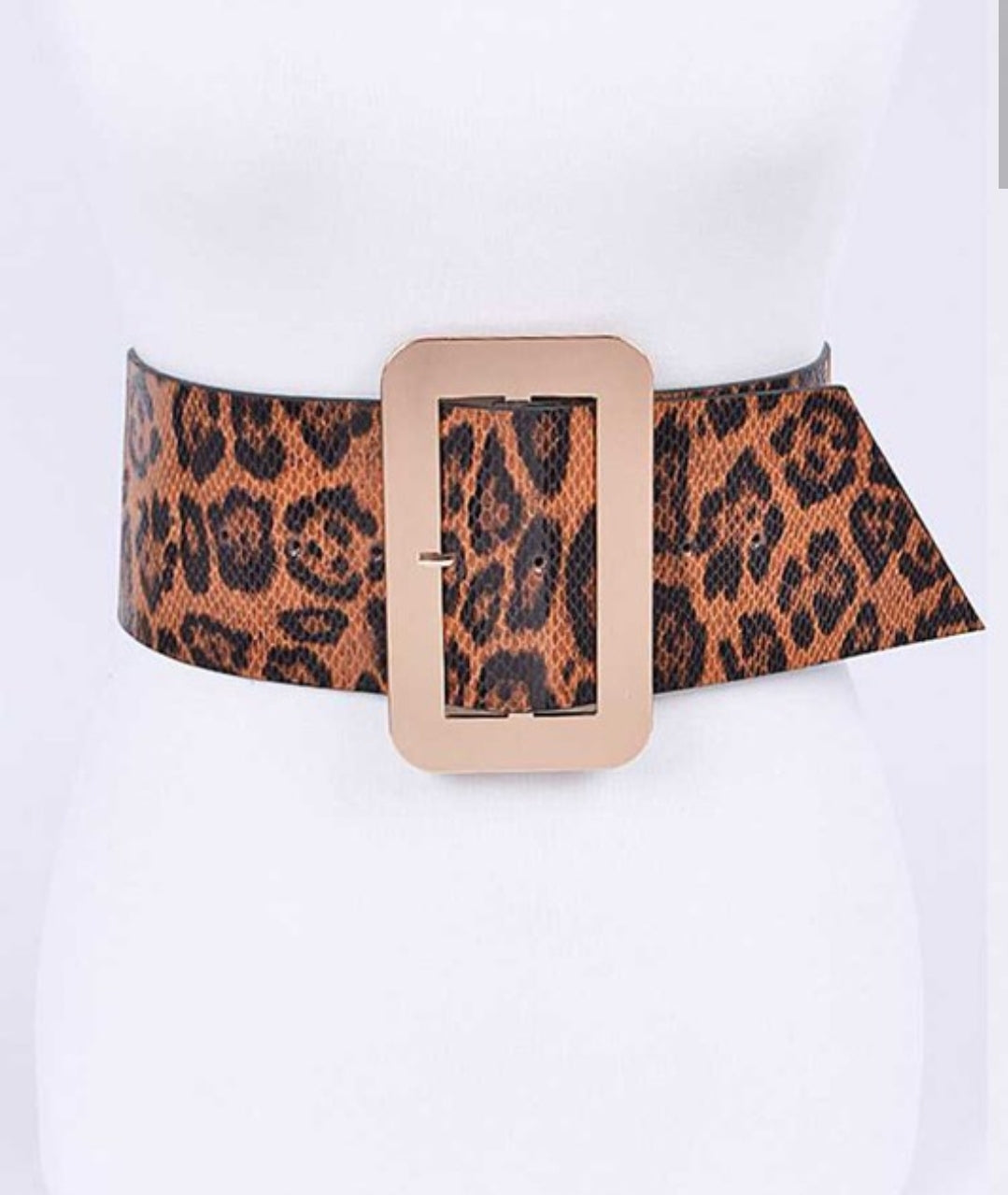 Wide Cheetah belt