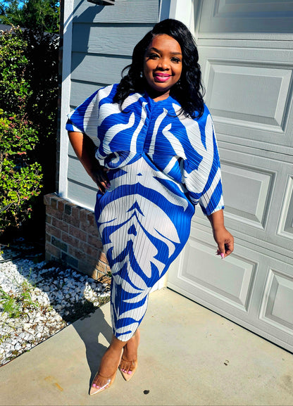 Multi bright blue Royalty dress