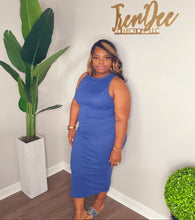 Load image into Gallery viewer, Denim blue weekend midi
