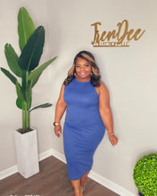 Load image into Gallery viewer, Denim blue weekend midi
