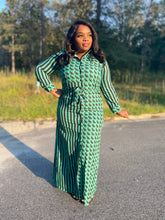 Load image into Gallery viewer, Money Green Trench Dress
